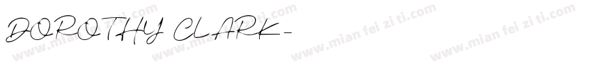 DOROTHY CLARK字体转换